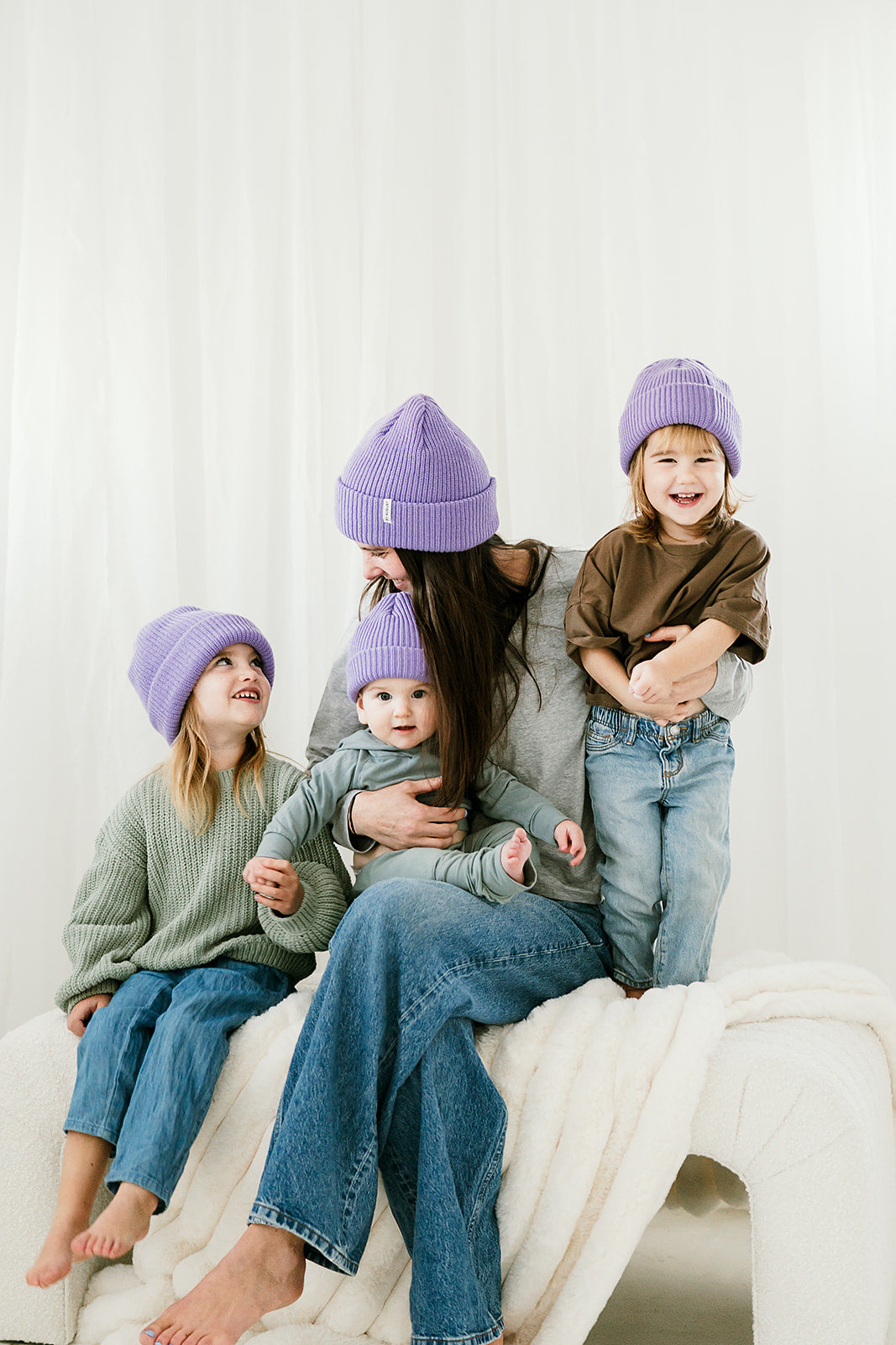 Thick Knit Beanie | Lilac