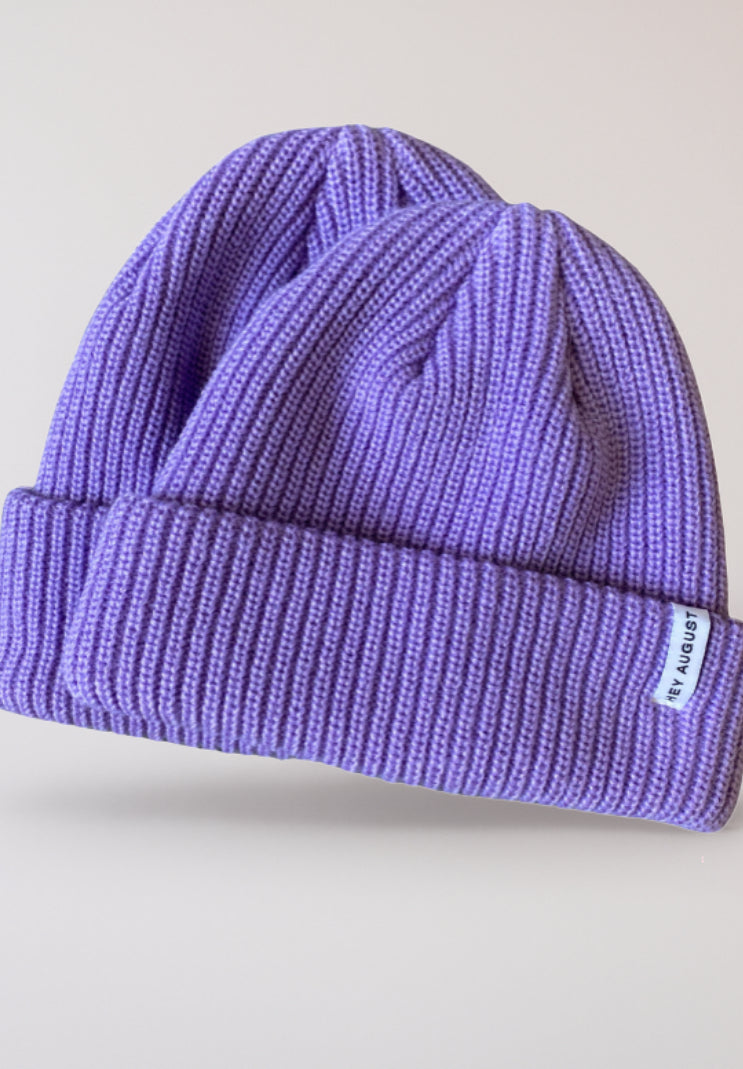 Thick Knit Beanie | Lilac