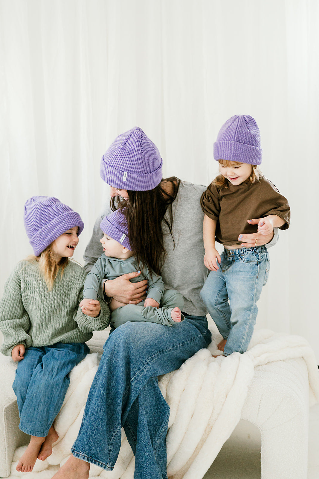 Thick Knit Beanie | Lilac