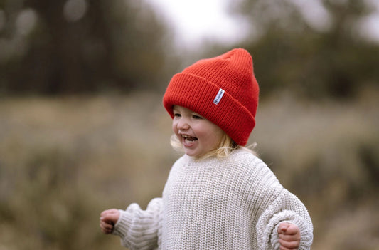 Thick Knit Beanie | Cardinal