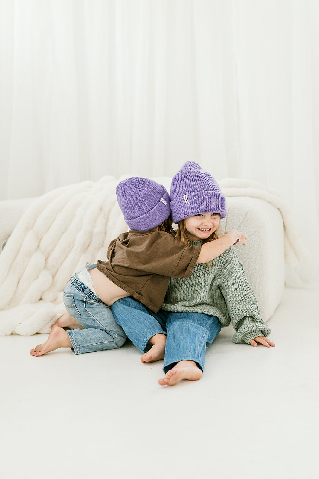 Thick Knit Beanie | Lilac