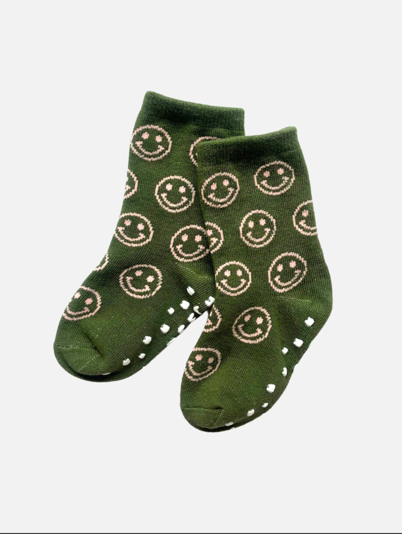 Grip Socks | Olive Smile