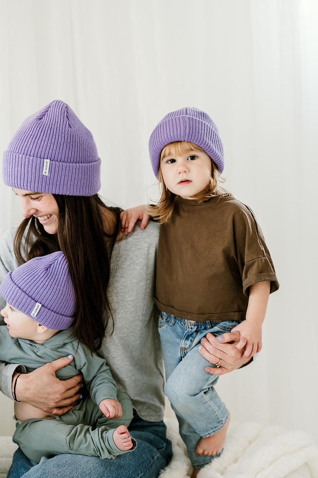 Thick Knit Beanie | Lilac
