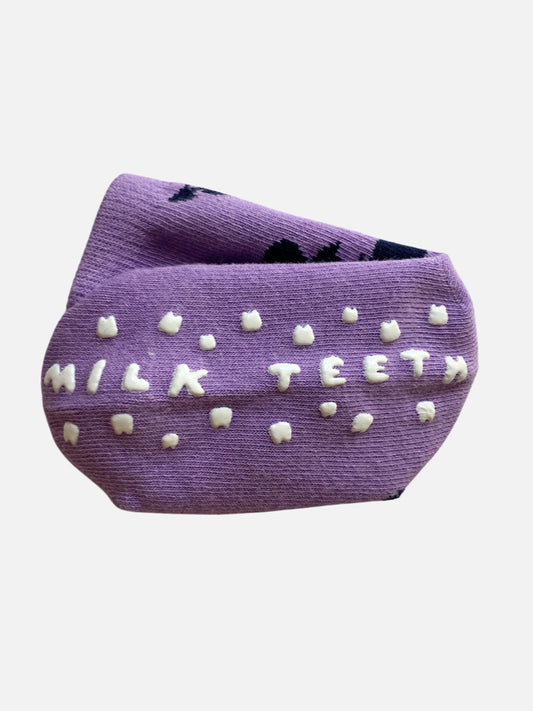 Grip Socks | Violet Hearts