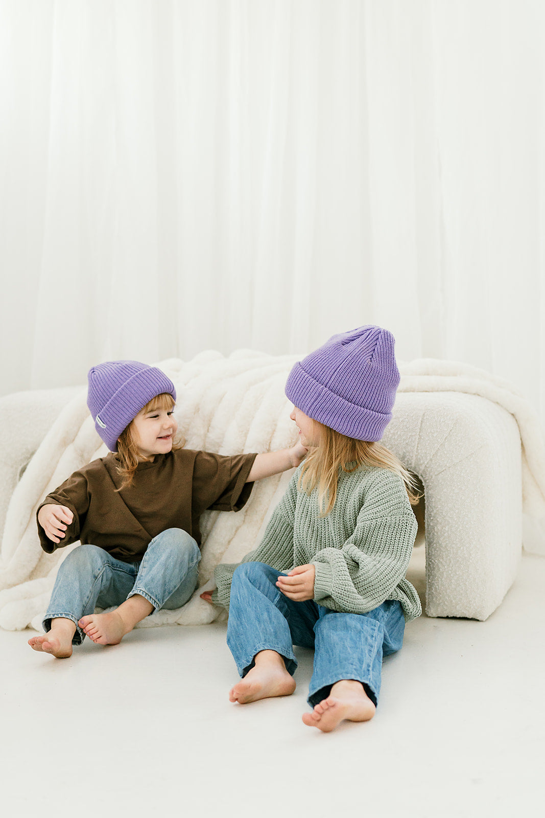 Thick Knit Beanie | Lilac