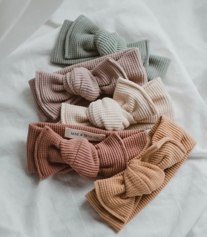 Organic Waffle Knit Headwrap | Petal